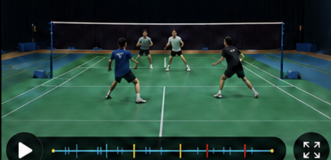 Badminton match auto-edit preview